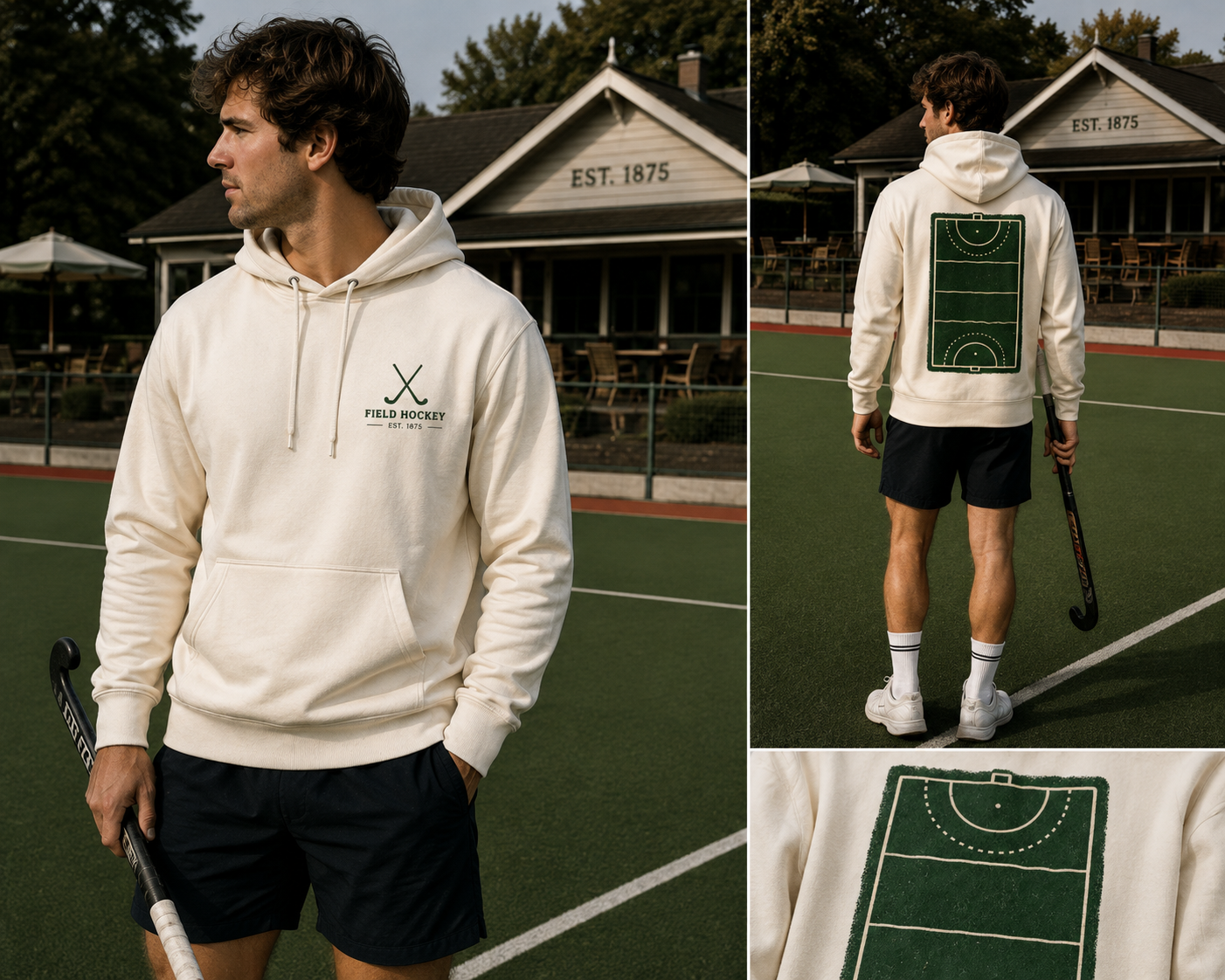 Est. 1875 Clubhuis Hoodie, voor- en achterkant